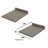 Balcão 1 Porta 40cm Off White-duna Com Tampo Connect - Móveis Henn Off White-duna - 4