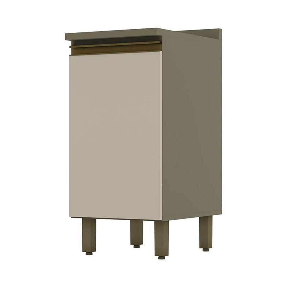 Balcão 1 Porta 40cm Duna-cristal Com Tampo Connect - Móveis Henn Duna-cristal - 1