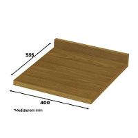 Balcão 1 Porta 40cm Americana Cinza Com Tampo Nature - Móveis Henn Cinza-nature - 5