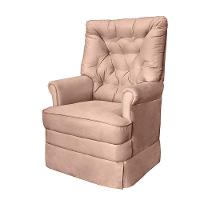 Poltrona De Amamentação Alana Com Balanço E Puff Veludo Rosê - Phoenix Baby Veludo Rosê - 3