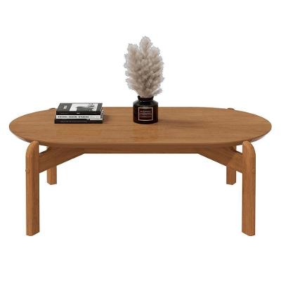 Mesa De Centro Lizz Oblonga Cedro - Casa D Cedro