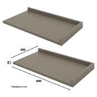 Balcão Canto Reto 1 Porta Com Tampo Connect Off White-duna - Móveis Henn Off White-duna - 4