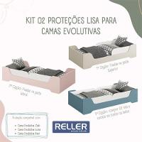 Cama Evolutiva Zaki Rosa Fosco, Proteção Lateral Lisa E Colchão D33 - Reller Móveis Rosa Fosco - 4