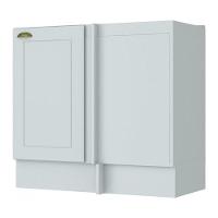 Balcão Canto Reto 1 Porta Sem Tampo Americana Branco - Móveis Henn Branco Hp - 3