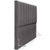 Cabeceira Cama Box Casal King 195 Cm Linho Cinza Escuro - 2