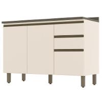 Balcão Pia 2 Gavetas 3 Portas Off White-duna Com Tampo Connect - Móveis Henn Off White - 1