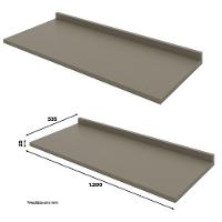 Balcão Pia 2 Gavetas 3 Portas Off White-duna Com Tampo Connect - Móveis Henn Off White - 4