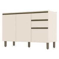 Balcão Pia 2 Gavetas 3 Portas Sem Tampo Connect Off White - Móveis Henn Off White - 1