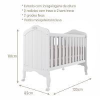 Berço Mini Cama Harmonia Branco - Permóbili Baby Branco - 4