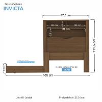 Bicama Solteiro Invicta Com Baú Jatobá - Pr Móveis Jatobá - 5