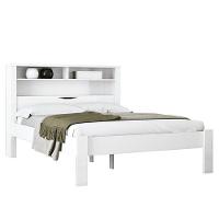 Cama Casal Invicta Com Baú Branco - Pr Móveis Branco - 1