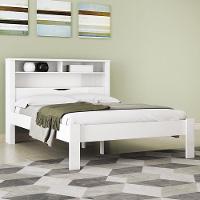 Cama Casal Invicta Com Baú Branco - Pr Móveis Branco - 2