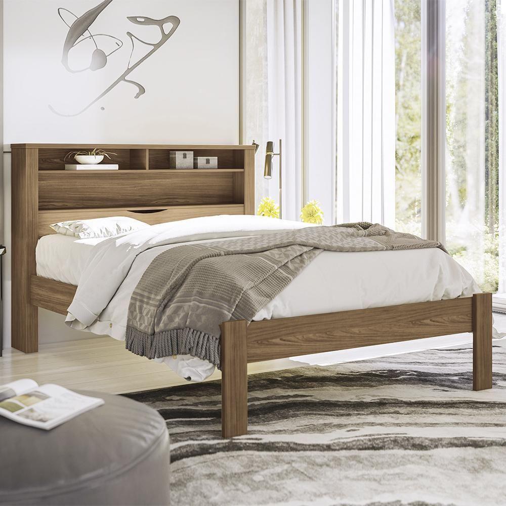 Cama Casal Invicta Com Baú Jatobá - Pr Móveis Jatobá - 2