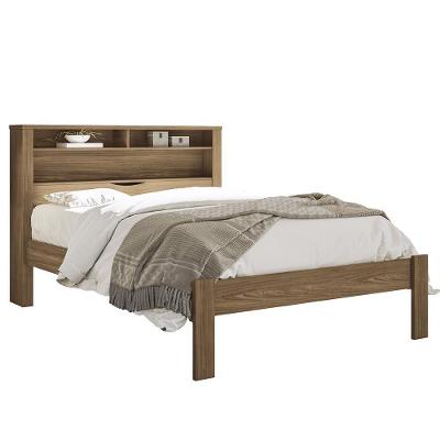 Cama Casal Invicta Com Baú Jatobá - Pr Móveis Jatobá
