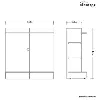 Closet Com Painel Wave Branco Para Tv Até 42? - Móveis Albatroz Branco - 7