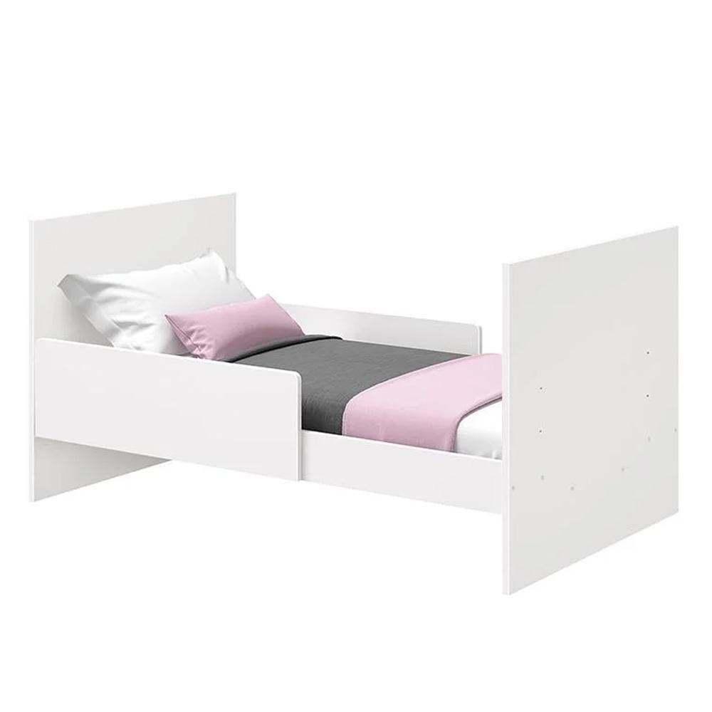 Jogo De Quarto Infantil New Katatau Cômoda E Berço Mini Cama Branco Fosco - Reller Móveis Branco Fosco - 6