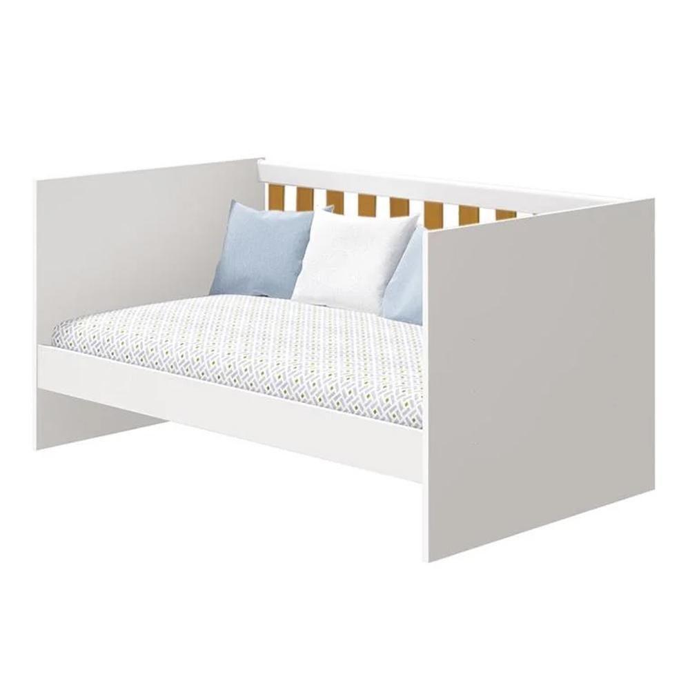 Jogo De Quarto Infantil New Katatau Cômoda E Berço Mini Cama Branco Fosco-savana - Reller Móveis Branco Fosco-savana - 5