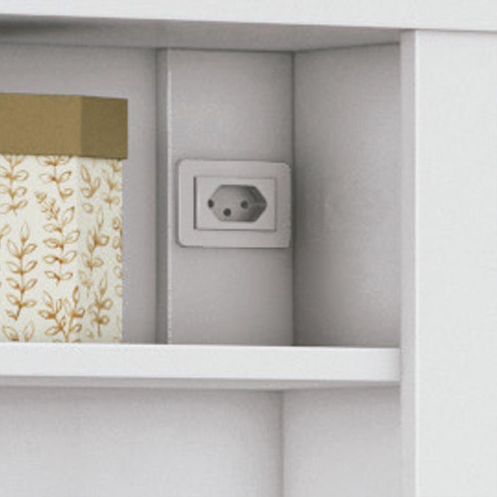 Cama Solteiro Invicta Com Baú E 2 Gavetas Branco - Santos Andirá Branco - 4