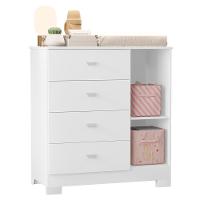 Jogo De Quarto Infantil New Katatau Guarda Roupa E Cômoda Branco Fosco - Reller Móveis Branco Fosco - 5