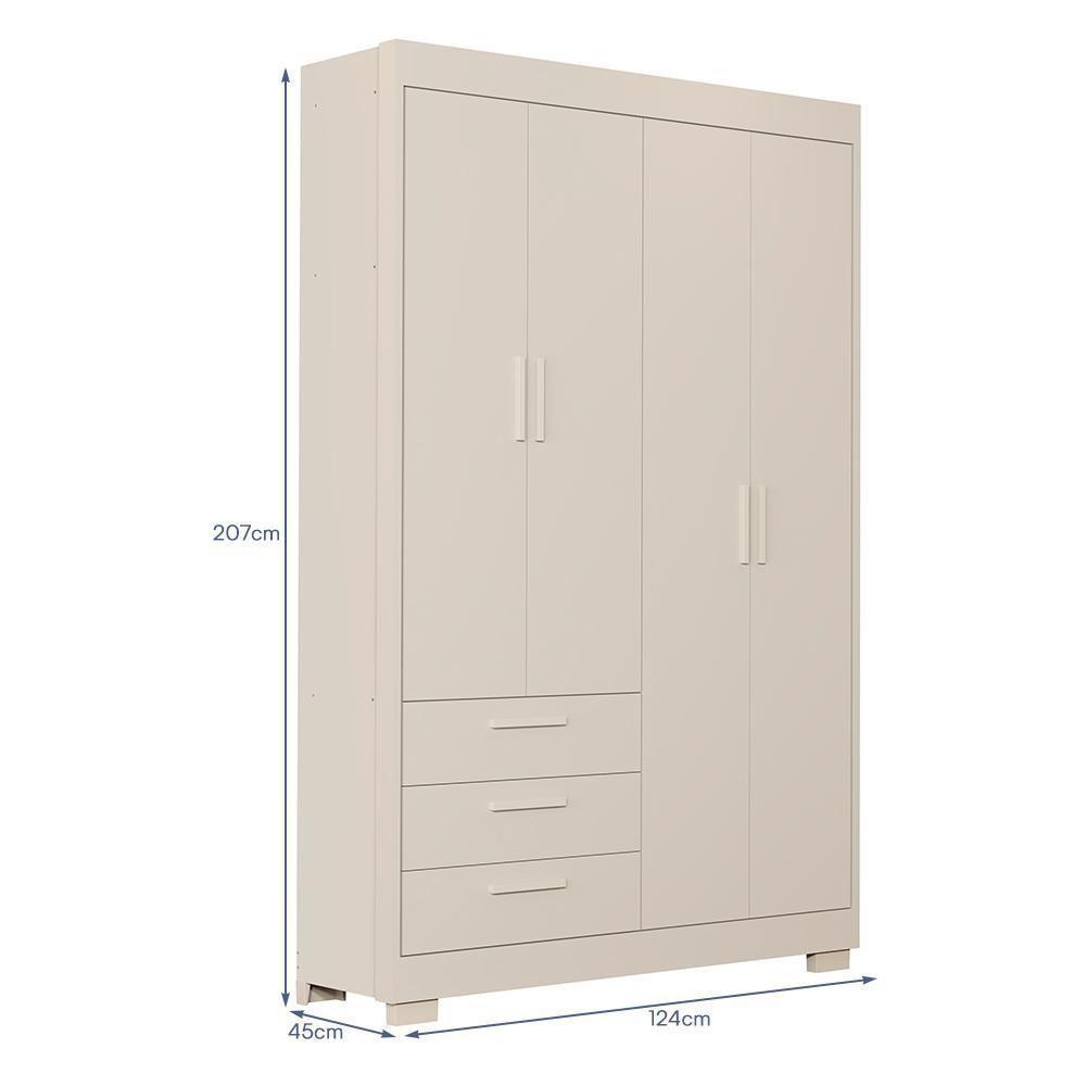 Jogo De Quarto Infantil Zaki Guarda Roupa E Cômoda Areia Fosco - Reller Móveis Areia Fosco - 4