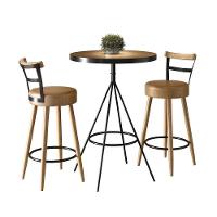 Conjunto Mesa Bistrô Viena E 2 Banquetas Moscou 98cm Amarula - Salaone Amarula - 1