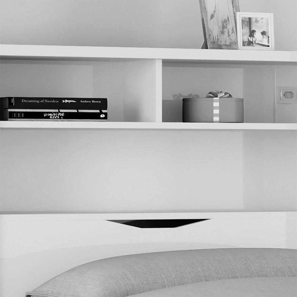 Cama Solteiro Invicta Com Baú E 2 Gavetas Jatobá - Santos Andirá Jatobá - 3