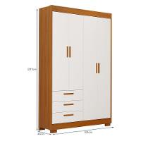 Jogo De Quarto Infantil Zaki Guarda Roupa E Cômoda Branco Fosco-savana - Reller Móveis Branco Fosco-savana