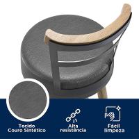 Conjunto Mesa Bistrô Viena E 2 Banquetas Moscou 98cm Preto - Salaone Preto