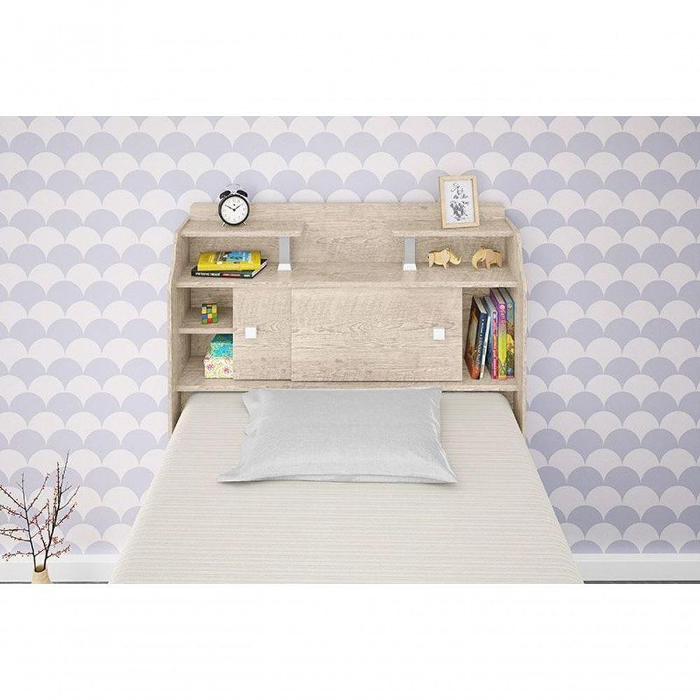 Cabeceira Box Solteiro 0,88cm Elisa Amarula Framar Móveis - 7