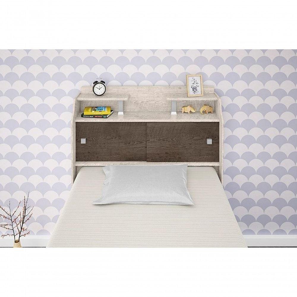 Cabeceira Box Solteiro 0,88cm Elisa Amarula Framar Móveis - 10