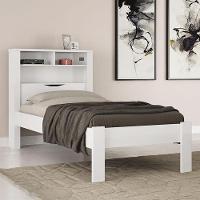 Cama Solteiro Invicta Com Baú Branco - Pr Móveis Branco - 2