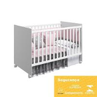 Dormitório Infantil Ane Guarda Roupa, Cômoda, Berço Tico Branco Com Colchão Physical - Phoenix Baby Branco - 6