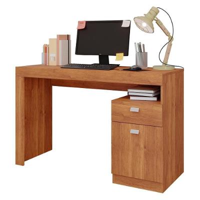 Escrivaninha Melissa 1 Porta E 1 Gaveta Cinamomo - Permóbili Cinamomo