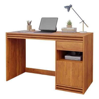 Escrivaninha Office Mila 1 Porta E 1 Gaveta Cinamomo - Permóbili Cinamomo