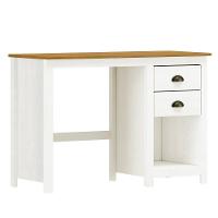 Escrivaninha Topázio 2 Gavetas Branco-freijó - Finestra Móveis Branco-freijó - 1