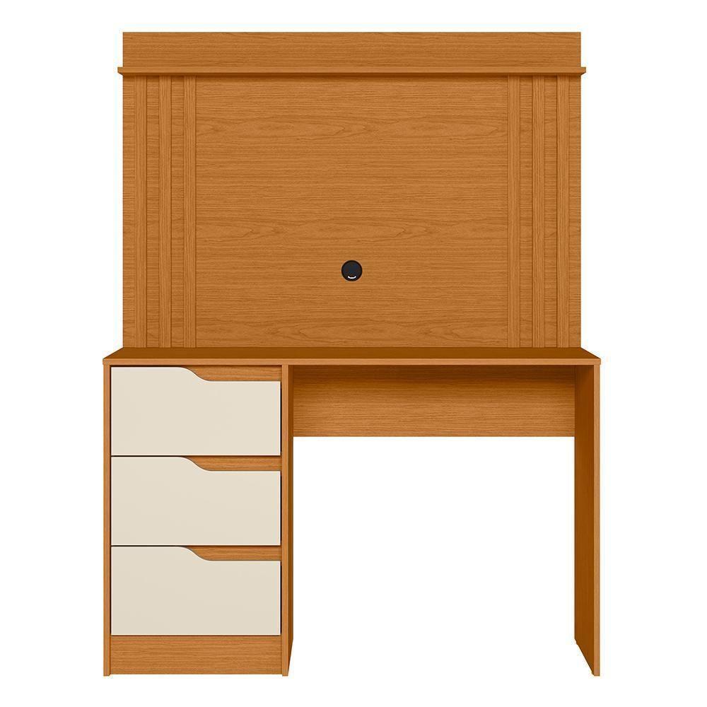 Escrivaninha Com Painel Doble Cinamomo-off White Para Tv Até 42 - Móveis Albatroz Cinamomo-off White - 5