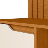 Escrivaninha Com Painel Doble Cinamomo-off White Para Tv Até 42 - Móveis Albatroz Cinamomo-off White - 3