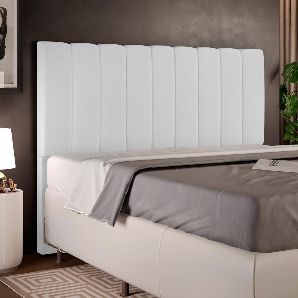 Cabeceira Cama Box Casal Queen 160cm Dália W01 Facto Branco - 6