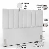 Cabeceira Cama Box Casal Queen 160cm Dália W01 Facto Branco