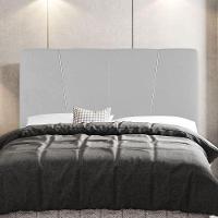 Cabeceira Cama Box Casal King Size Amber 195cm Estofada Sintético Branco - Desk Design - 8