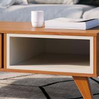 Mesa De Centro Jeri Ripada Freijó-off White Matte - Colibri Freijó-off White Matte