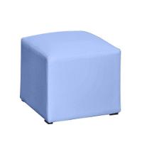 Poltrona De Amamentação Suzi Com Balanço E Puff Corino Azul - Phoenix Baby Corino Azul