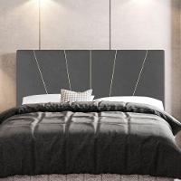 Cabeceira Casal King Size 195cm Linho Cinza - 6