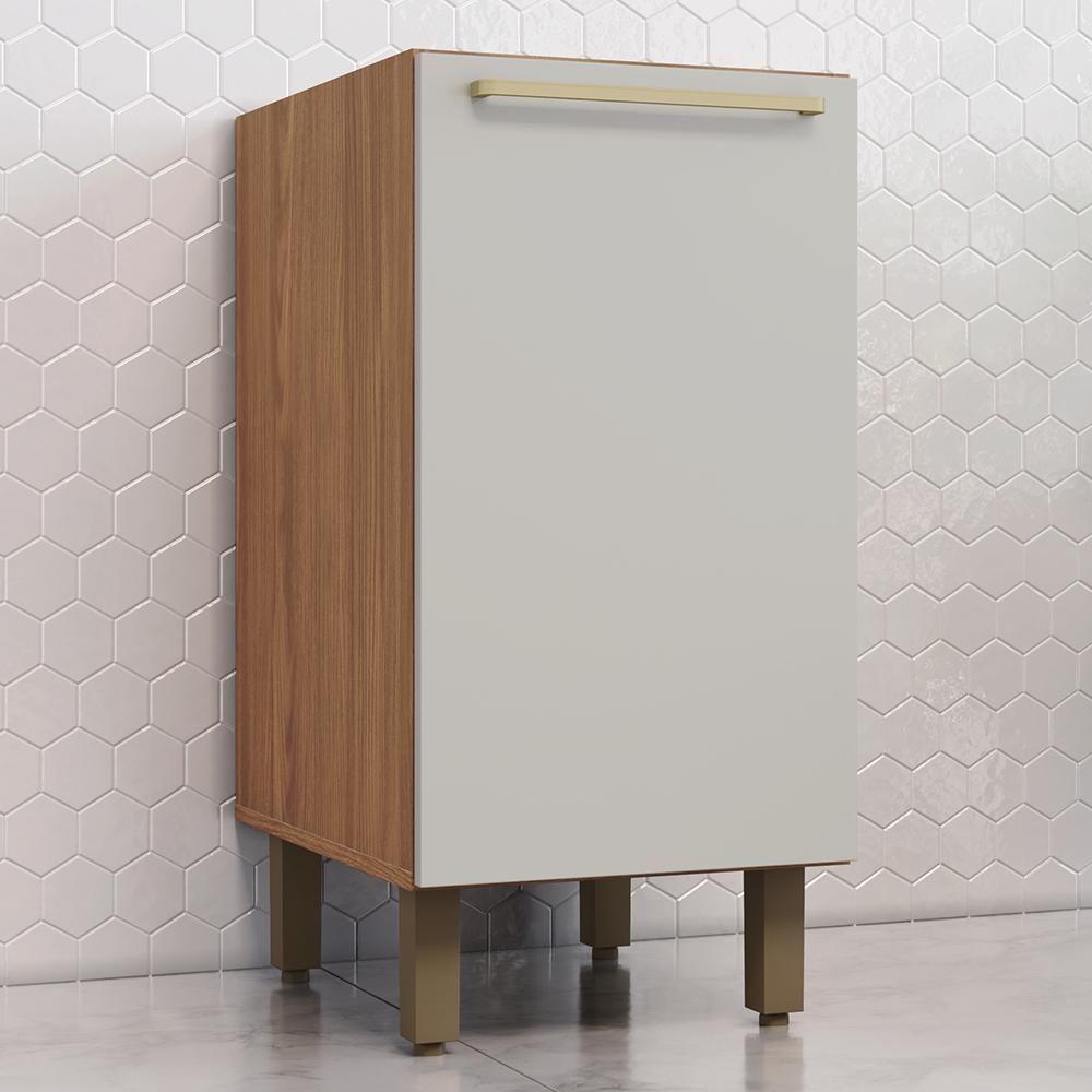 Balcão De Cozinha Requinte 40cm 1 Porta Nature-areia Sem Tampo - Móveis Henn Nature-areia - 2