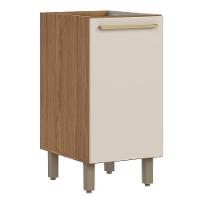 Balcão De Cozinha Requinte 40cm 1 Porta Nature-areia Sem Tampo - Móveis Henn Nature-areia - 1