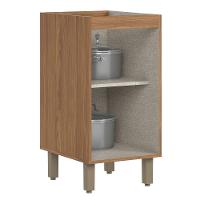 Balcão De Cozinha Requinte 40cm 1 Porta Nature-areia Sem Tampo - Móveis Henn Nature-areia - 5
