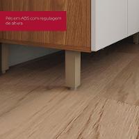 Balcão De Cozinha Requinte 80cm 2 Portas Nature-areia Sem Tampo - Móveis Henn Nature-areia