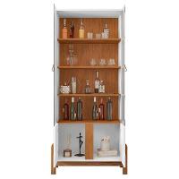 Sala De Jantar Lizz Com Cristaleira E Buffet Aparador 4 Portas Branco-cedro - Casa D Branco-cedro - 3