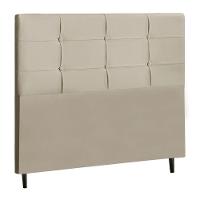 Cabeceira Casal Jbe Moveis Style 144cm Bege Cama Box 138cm - 1
