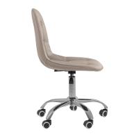 Kit 5 Cadeiras Office Eiffel Botonê Ajustável Base Giratória Bege - 7